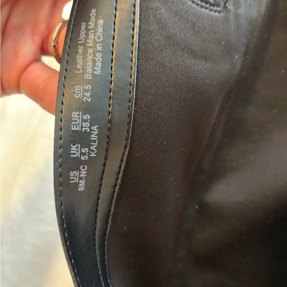 Naturalizer Black Heeled Genuine Leather Boots sz 8 Narrow Calf - Picture 9 of 13